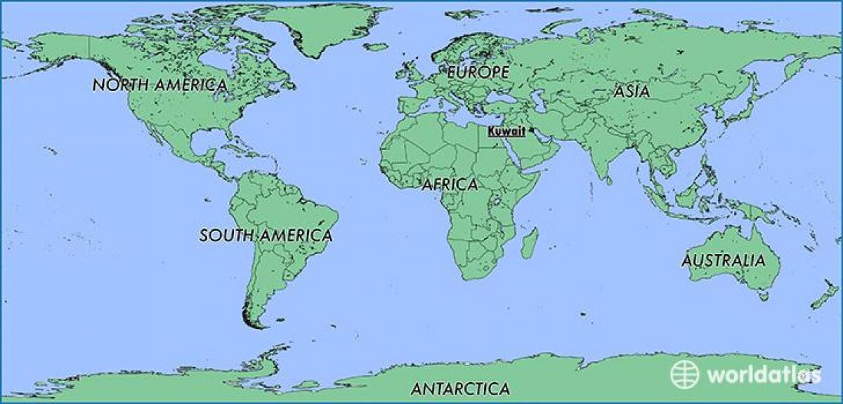 hartă a lumii în kuweit