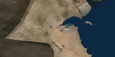Harta kuweit prin satelit