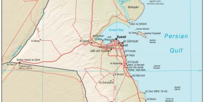 Kuweit localizare pe harta